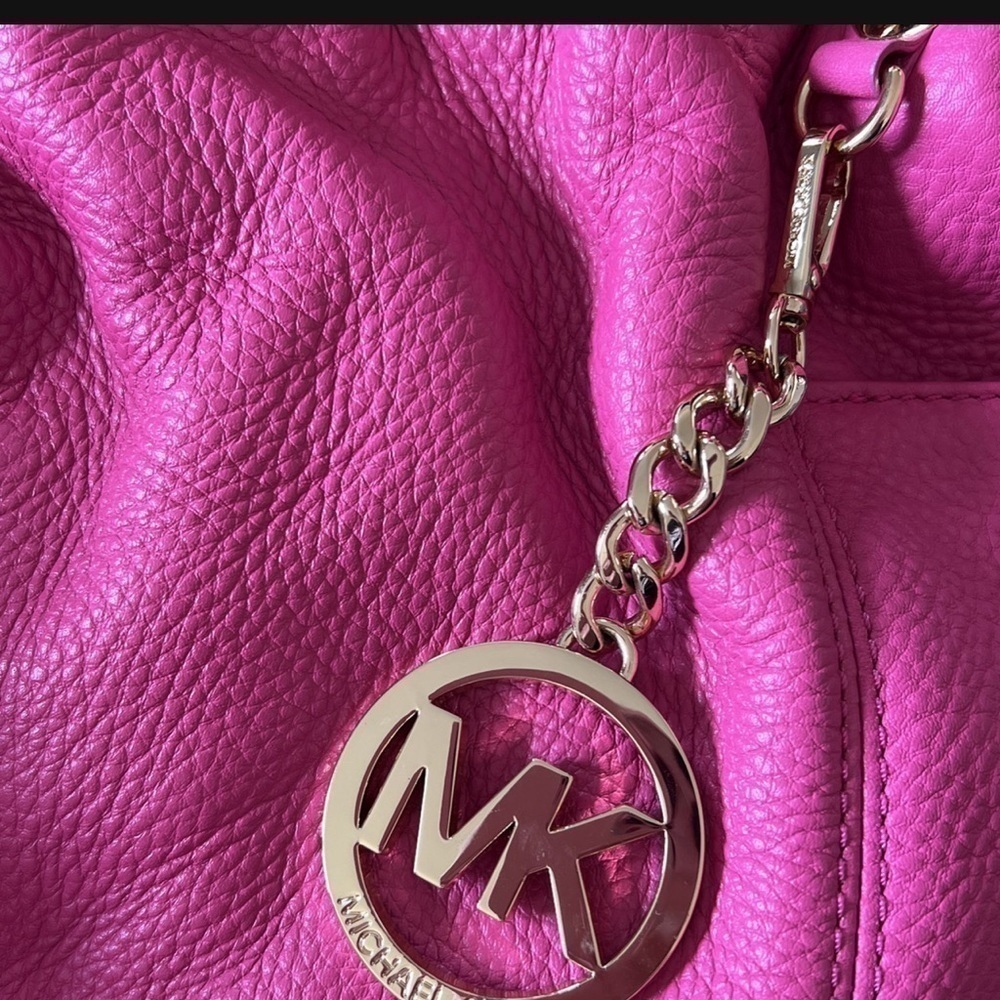 MICHAEL Kors Pink Leather Chain Excess Shoulder Bag - Picture 7 of 7